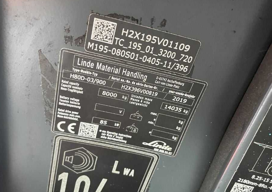 Linde H80D-03/900 - Xe nâng diesel: hình 4 Linde H80D-03/900 - Xe nâng diesel: hình 4