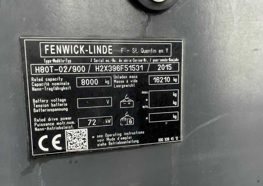 Linde H80T-02/900 - Xe nâng gas: hình 4 Linde H80T-02/900 - Xe nâng gas: hình 4
