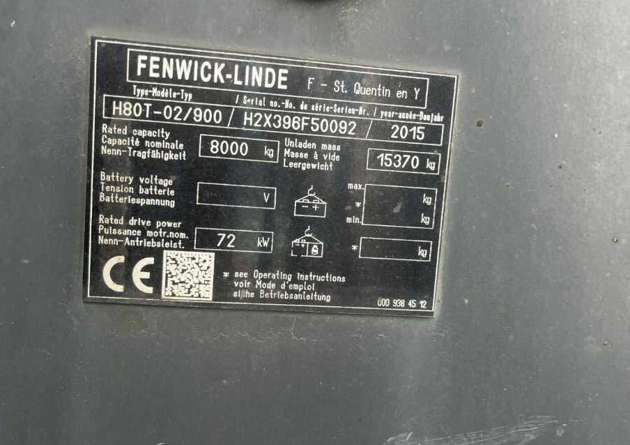 Linde H80T-02/900 - Xe nâng gas: hình 4 Linde H80T-02/900 - Xe nâng gas: hình 4