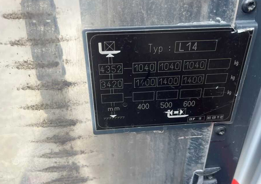 Linde L14 - Máy xếp chồng: hình 5 Linde L14 - Máy xếp chồng: hình 5