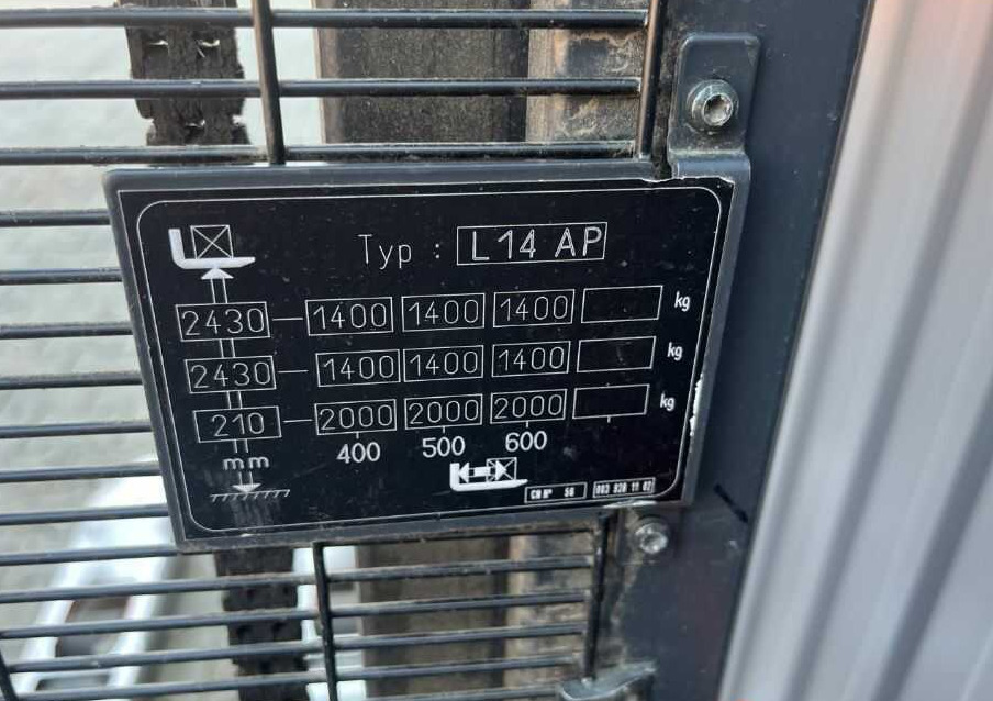 Linde L14lAP - Máy xếp chồng: hình 5 Linde L14lAP - Máy xếp chồng: hình 5