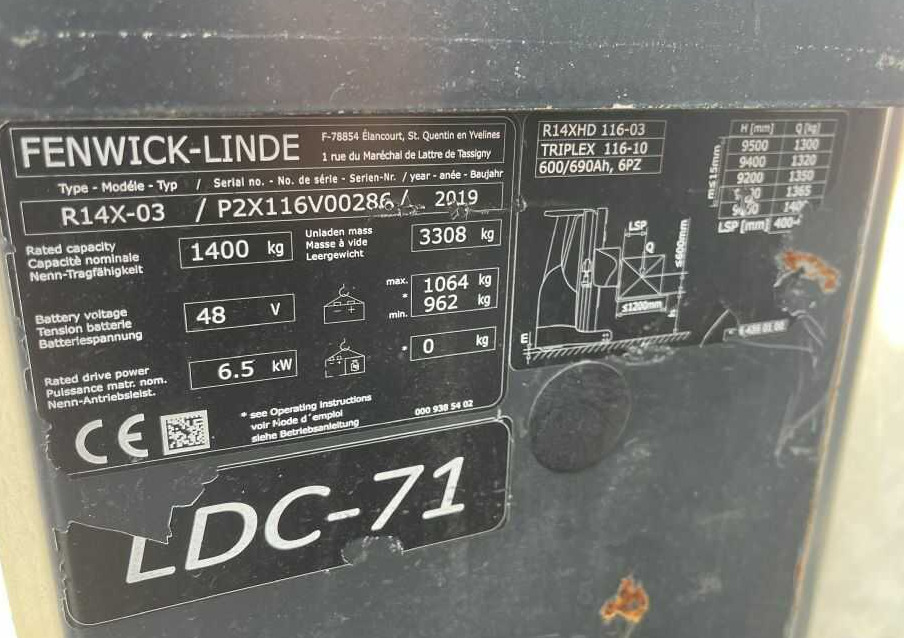 Linde R14X - Xe tải tiếp cận: hình 4 Linde R14X - Xe tải tiếp cận: hình 4