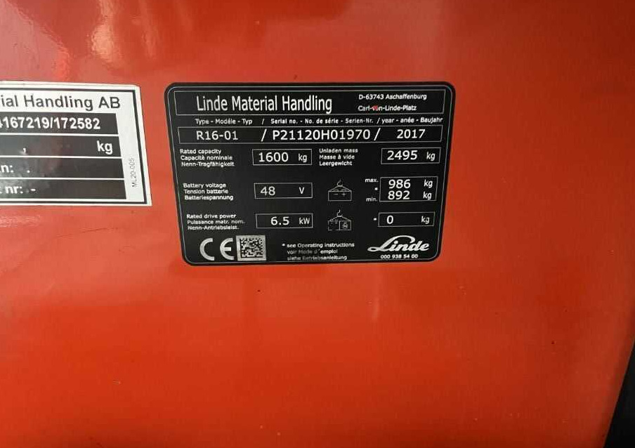 Linde R16-01 - Xe tải tiếp cận: hình 4 Linde R16-01 - Xe tải tiếp cận: hình 4
