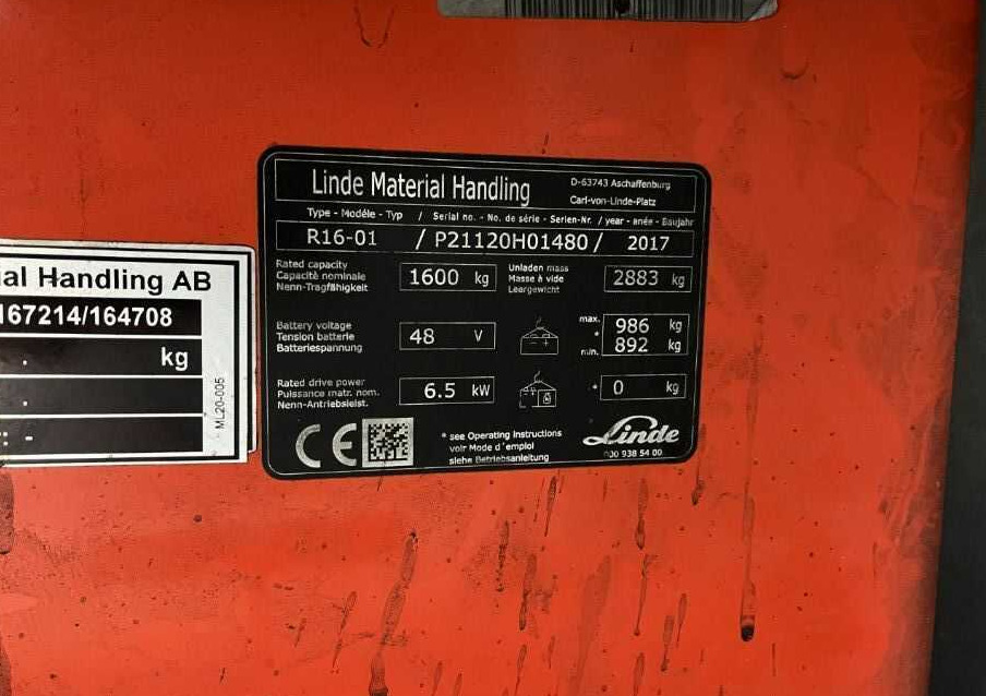 Linde R16-01 - Xe tải tiếp cận: hình 4 Linde R16-01 - Xe tải tiếp cận: hình 4