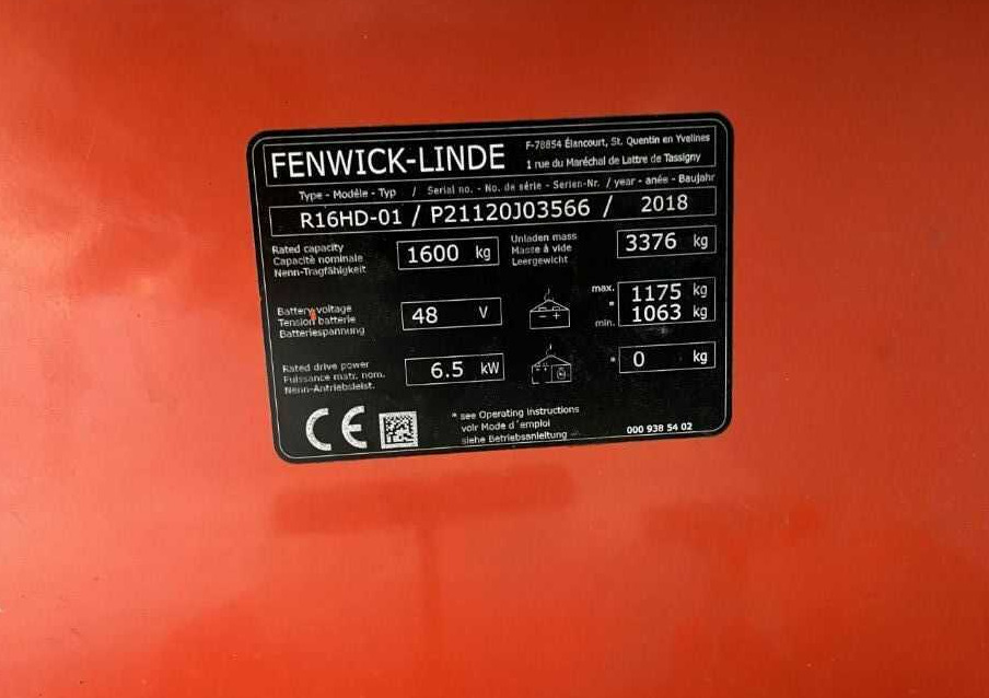 Linde R16HD-01 - Xe tải tiếp cận: hình 4 Linde R16HD-01 - Xe tải tiếp cận: hình 4