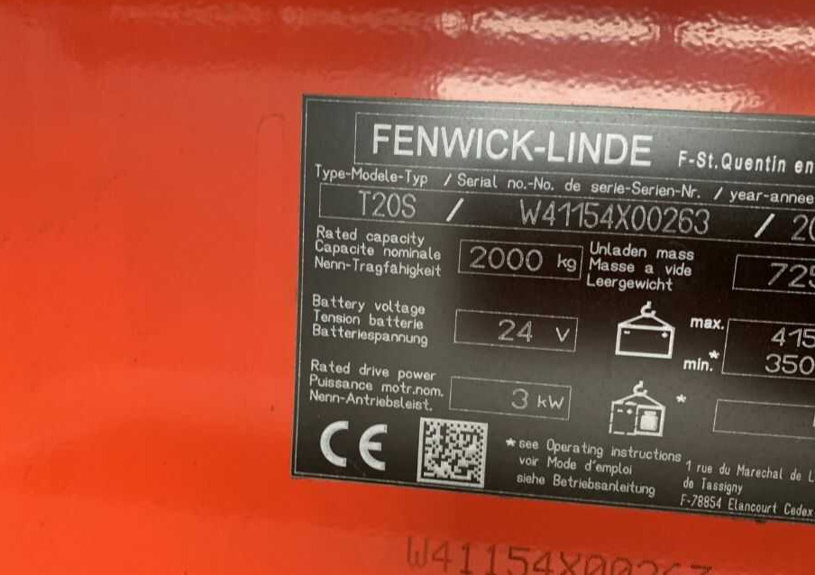Linde T20S - Xe tải nâng pallet: hình 4 Linde T20S - Xe tải nâng pallet: hình 4