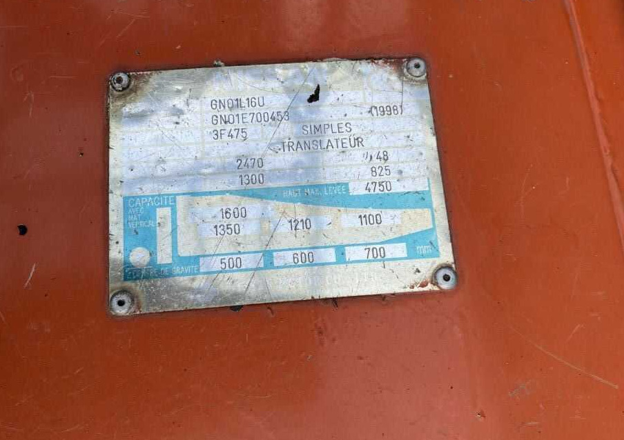 Nissan GN01L16U - Xe nâng điện: hình 4 Nissan GN01L16U - Xe nâng điện: hình 4