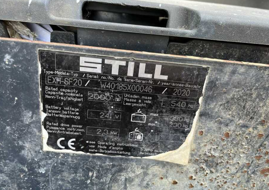 Still EHX-SF20 - Xe tải nâng pallet: hình 4 Still EHX-SF20 - Xe tải nâng pallet: hình 4