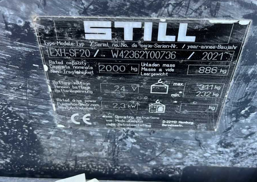 Still EXH-SF20 - Xe tải nâng pallet: hình 4 Still EXH-SF20 - Xe tải nâng pallet: hình 4