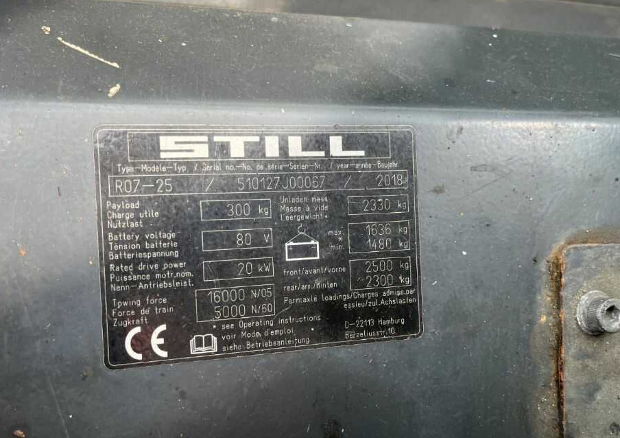 Still R07-25 - Xe cày kéo: hình 4 Still R07-25 - Xe cày kéo: hình 4