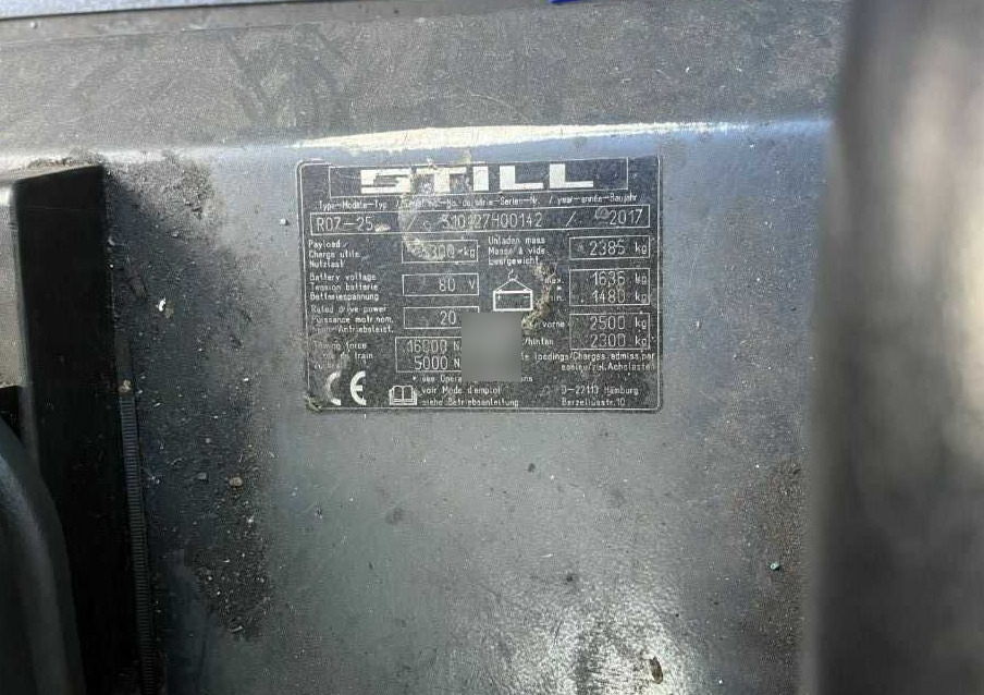 Still R07-25 - Xe cày kéo: hình 4 Still R07-25 - Xe cày kéo: hình 4