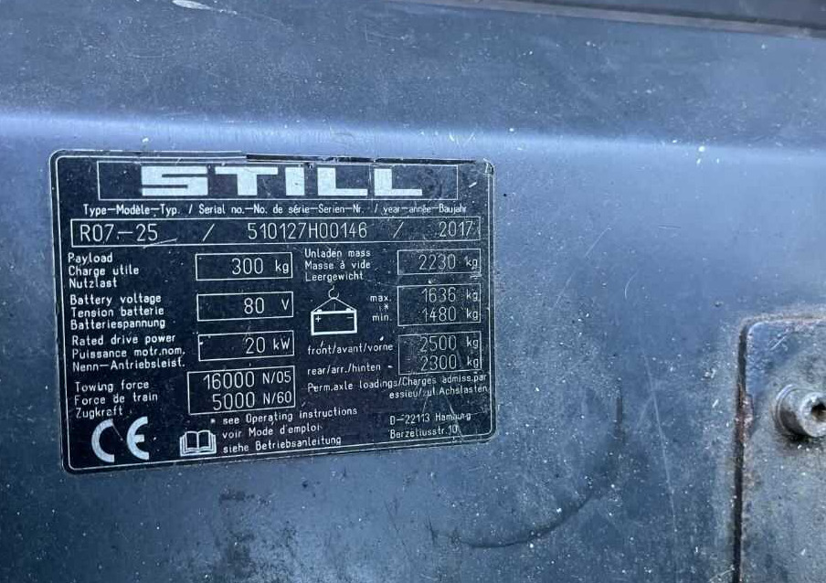 Still R07-25 - Xe cày kéo: hình 4 Still R07-25 - Xe cày kéo: hình 4