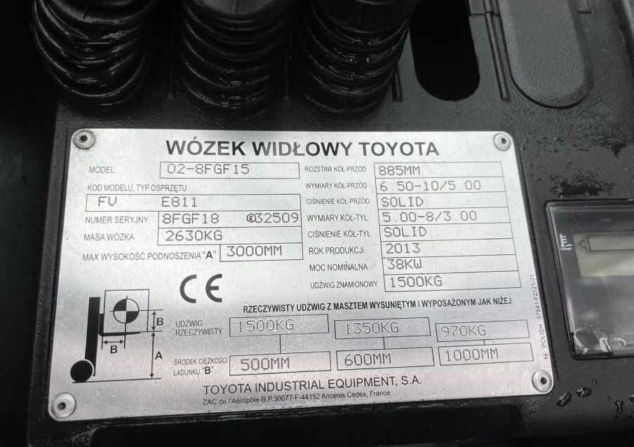 Toyota 8FGF15 - Xe nâng gas: hình 4 Toyota 8FGF15 - Xe nâng gas: hình 4