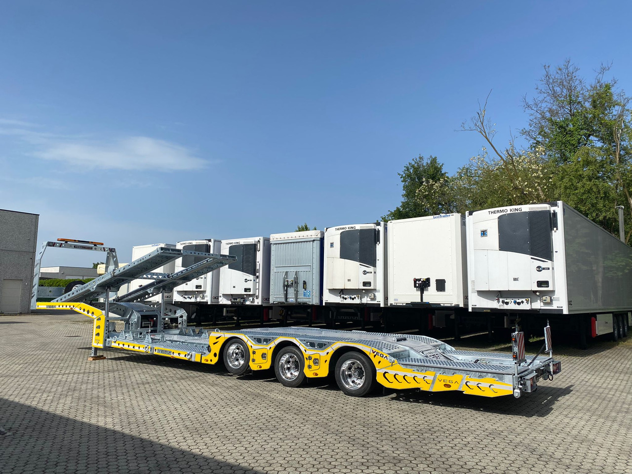 Sơ mi rơ moóc tự động vận chuyển mới PROMAX 3 AXLE TRUCK CARRIER: hình 6