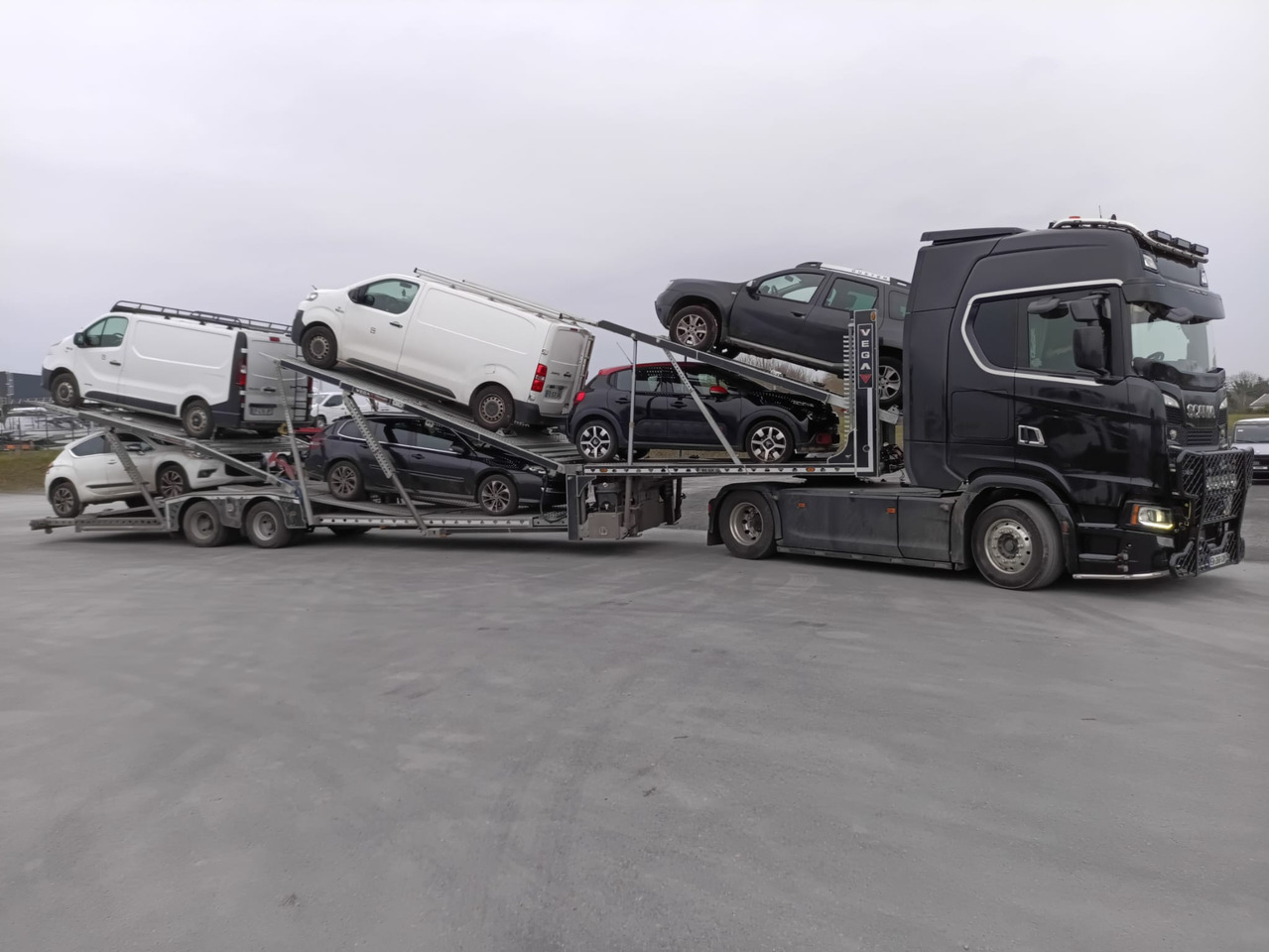 Sơ mi rơ moóc tự động vận chuyển VEGA TRAILER Extendable Jeep Carrier: hình 19