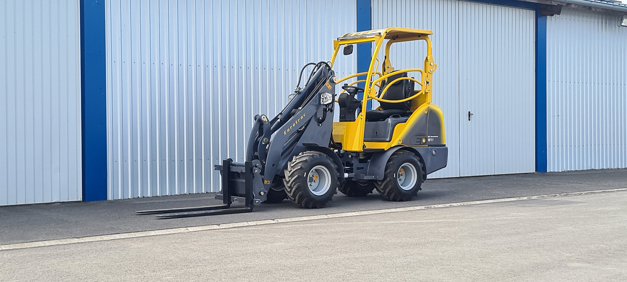 Máy xúc lật mini gấp khúc mới Eurotrac W11 Radlader Hoflader: hình 10