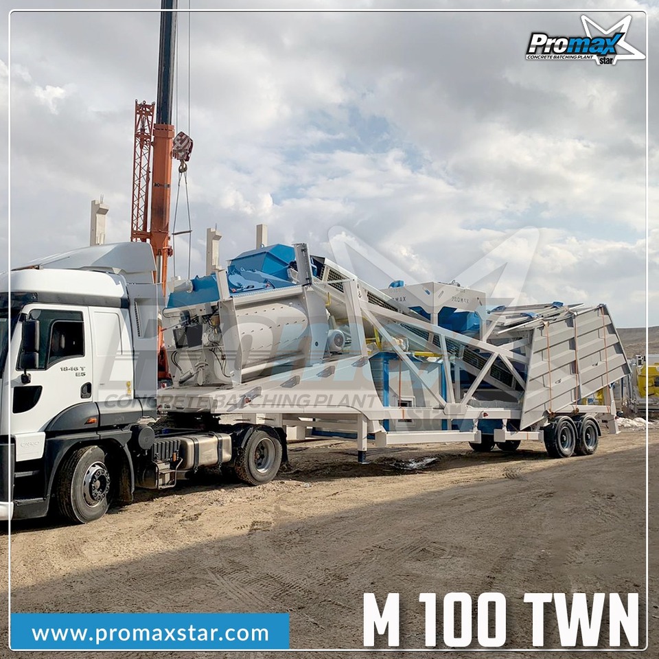 PROMAX MOBILE CONCRETE BATCHING PLANT M100-TWN (100m3/h) - Trạm trộn bê tông: hình 5 PROMAX MOBILE CONCRETE BATCHING PLANT M100-TWN (100m3/h) - Trạm trộn bê tông: hình 5