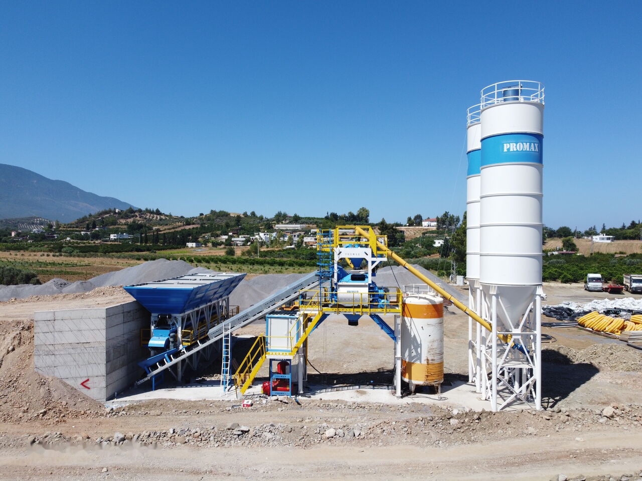 Promax Compact Concrete Batching Plant C100-TWN-LINE (100m3/h) - Trạm trộn bê tông: hình 2 Promax Compact Concrete Batching Plant C100-TWN-LINE (100m3/h) - Trạm trộn bê tông: hình 2