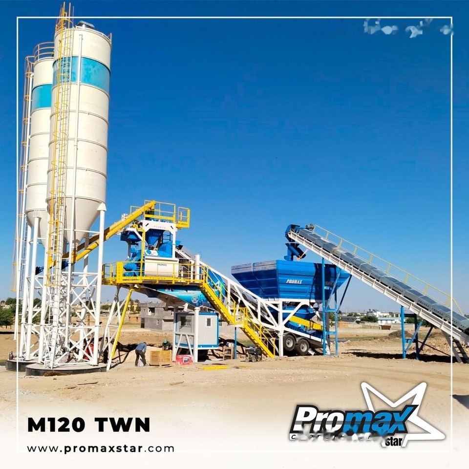Promax Mobile Concrete Batching Plant M120-TWN (120m3/h) - Trạm trộn bê tông: hình 4 Promax Mobile Concrete Batching Plant M120-TWN (120m3/h) - Trạm trộn bê tông: hình 4