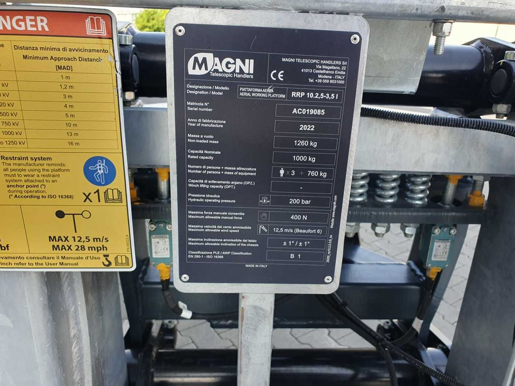 Đính kèm cho Máy móc xây dựng Magni Arbeitskorb drehbar & ausziehbar 1.000 kg: hình 13