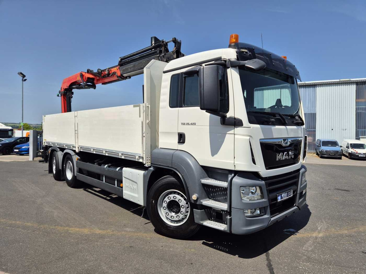 MAN TGS 26.420 6x2-4 LL Palfinger PK 22002-EH B Funk - Xe tải thùng lửng/ Phẳng: hình 3 MAN TGS 26.420 6x2-4 LL Palfinger PK 22002-EH B Funk - Xe tải thùng lửng/ Phẳng: hình 3