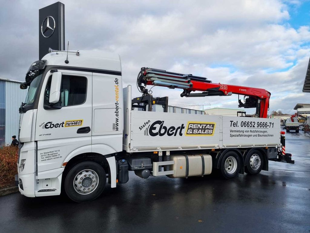 Mercedes-Benz Actros 2745 L 6x2 Baustoffpritsche+Kran Retarder Mercedes-Benz Actros 2745 L 6x2 Baustoffpritsche+Kran Retarder - Xe tải thùng lửng/ Phẳng, Xe cẩu tự hành: hình 4 Mercedes-Benz Actros 2745 L 6x2 Baustoffpritsche+Kran Retarder Mercedes-Benz Actros 2745 L 6x2 Baustoffpritsche+Kran Retarder - Xe tải thùng lửng/ Phẳng, Xe cẩu tự hành: hình 4