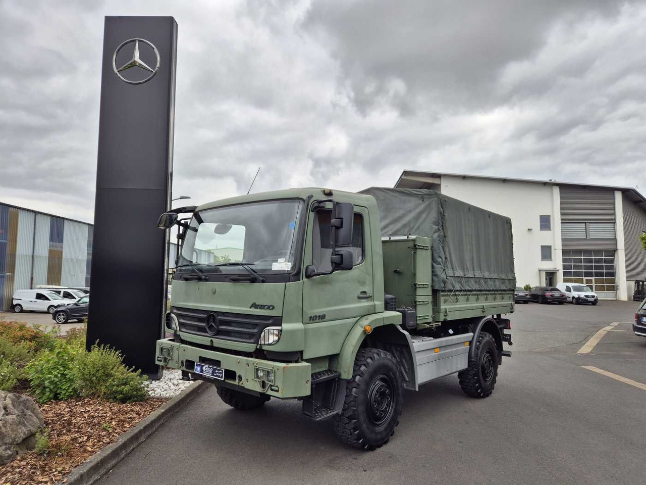 Mercedes-Benz Atego 1018 A 4x4 Singlebereifung 6 Stück vorh. - Xe tải thùng mui bạt: hình 1 Mercedes-Benz Atego 1018 A 4x4 Singlebereifung 6 Stück vorh. - Xe tải thùng mui bạt: hình 1