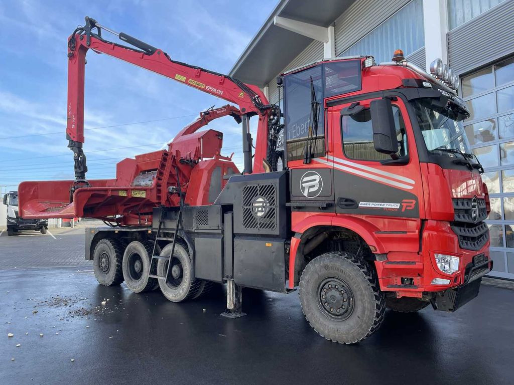 Xe chở gỗ Mercedes-Benz TUROX 8x8 Eschlböck Biber 92 Holzhacker / 1.512h: hình 15