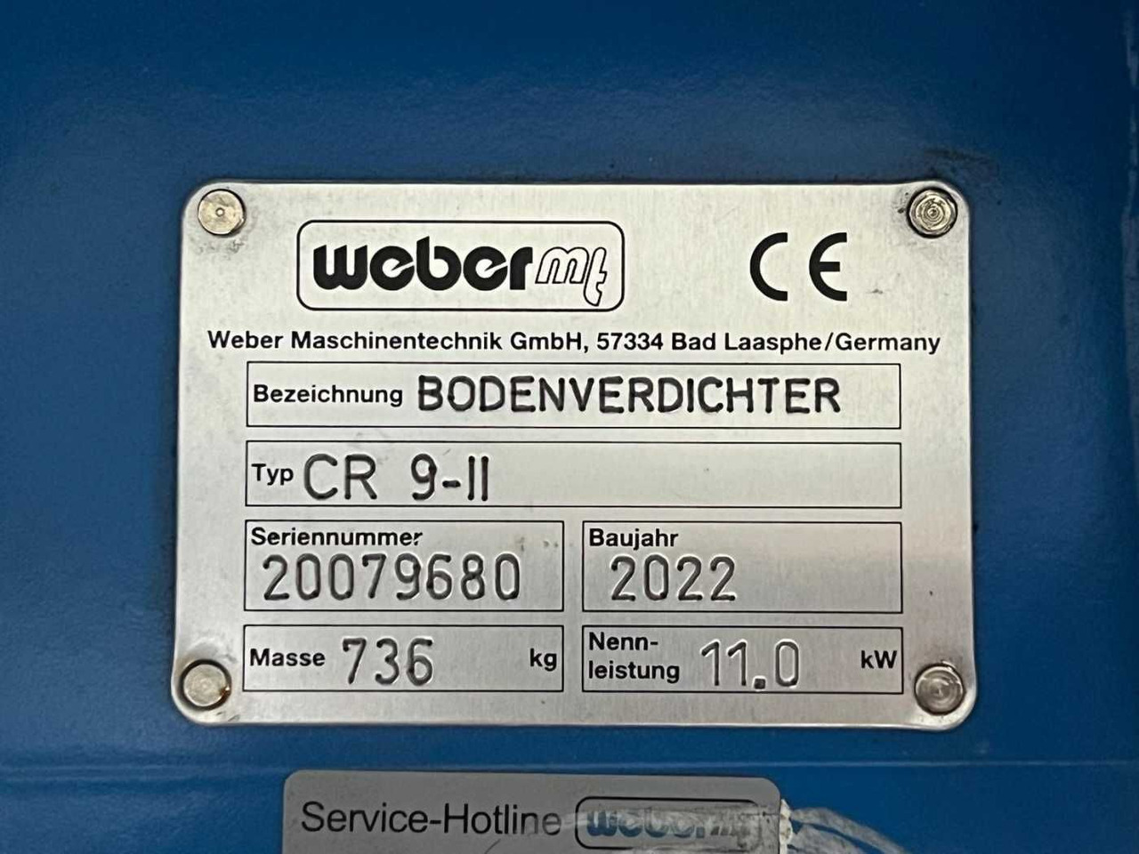 Đĩa rung Weber CR 9 Hatz-Diesel / 736kg / E-Start / DEMO: hình 11