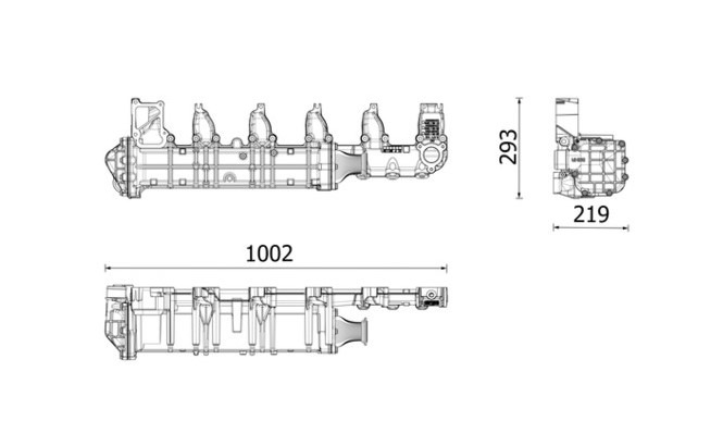 MAHLE EGR Mercedes-Benz Actros MP4/ MP5/ Antos/ Arocs EURO 6 A4711406675 - Bộ làm mát EGR cho Xe tải: hình 3 MAHLE EGR Mercedes-Benz Actros MP4/ MP5/ Antos/ Arocs EURO 6 A4711406675 - Bộ làm mát EGR cho Xe tải: hình 3