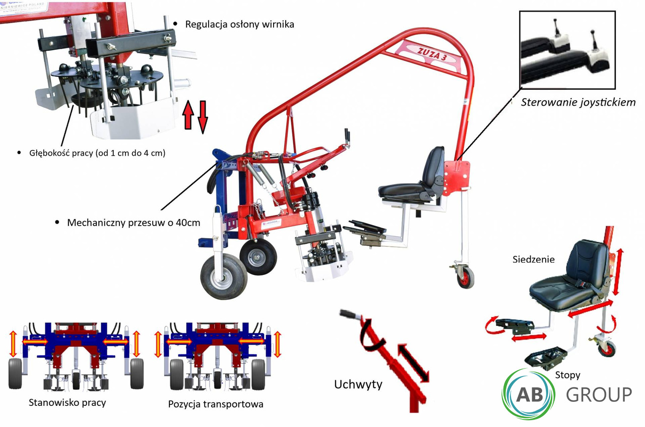 Jagoda single-row weed weeder ZUZA 3 - Trang thiết bị vườn: hình 4 Jagoda single-row weed weeder ZUZA 3 - Trang thiết bị vườn: hình 4