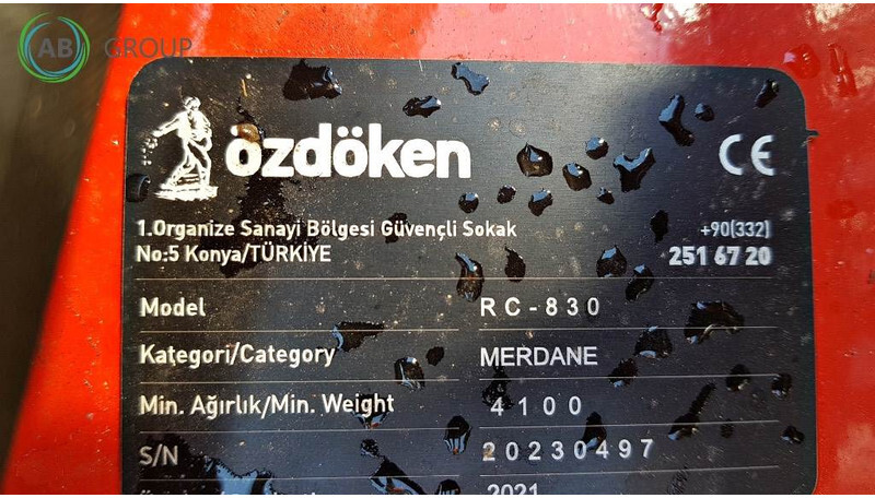 Özdöken wał Cambridge RC 830, 8,3 m - Con lăn ruộng: hình 3 Özdöken wał Cambridge RC 830, 8,3 m - Con lăn ruộng: hình 3