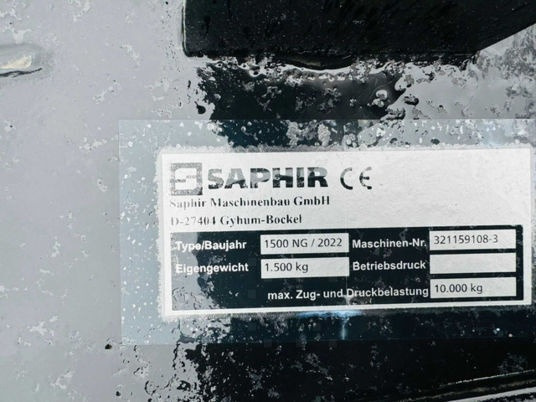 Saphir BALAST do ciągnika SAPHIR 1500 kg, 2022 rok produkcji - Đối trọng cho Máy cày: hình 2 Saphir BALAST do ciągnika SAPHIR 1500 kg, 2022 rok produkcji - Đối trọng cho Máy cày: hình 2