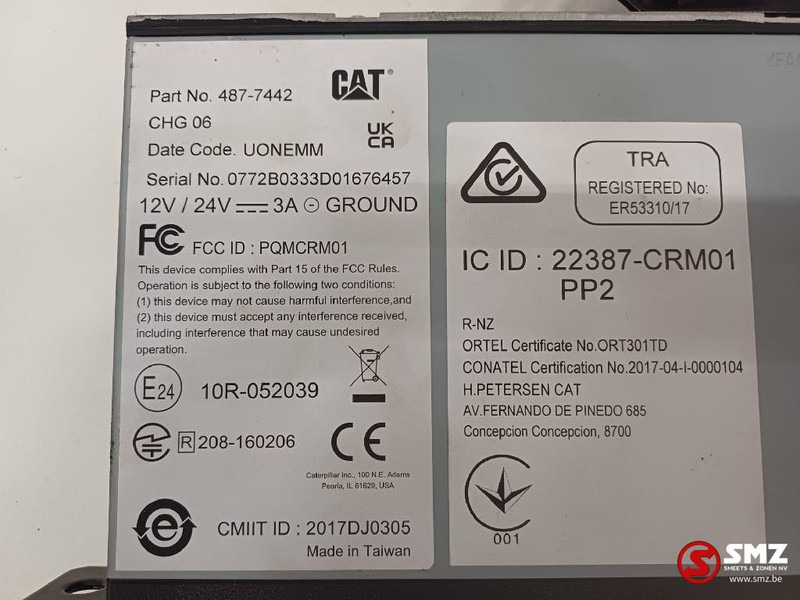 Caterpillar Radio Caterpillar - Linh kiện điện cho Thiết bị xử lý vật liệu: hình 4 Caterpillar Radio Caterpillar - Linh kiện điện cho Thiết bị xử lý vật liệu: hình 4