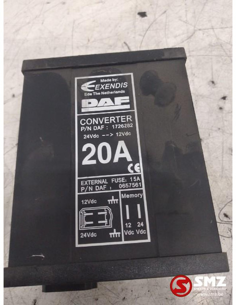 DAF Occ omvormer 24V-12V 20A DAF - Linh kiện điện cho Xe tải: hình 2 DAF Occ omvormer 24V-12V 20A DAF - Linh kiện điện cho Xe tải: hình 2
