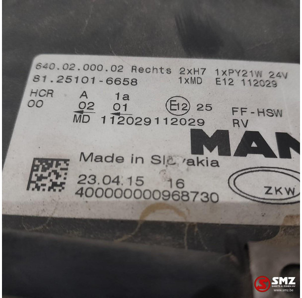 MAN Occ koplamp rechts MAN - Đèn trước cho Xe tải: hình 3 MAN Occ koplamp rechts MAN - Đèn trước cho Xe tải: hình 3