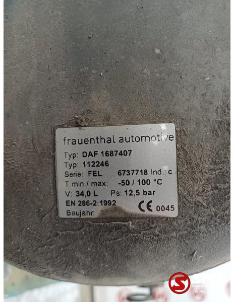 DAF Occ luchtketel 34L 12,5Bar DAF - Phụ tùng cho Xe tải: hình 5 DAF Occ luchtketel 34L 12,5Bar DAF - Phụ tùng cho Xe tải: hình 5