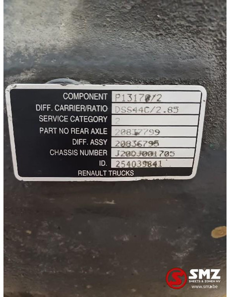 Renault Occ aandrijfas DSS1344C Renault - Bán trục cho Xe tải: hình 5 Renault Occ aandrijfas DSS1344C Renault - Bán trục cho Xe tải: hình 5