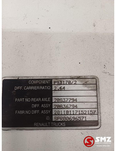 Renault Occ differentiëel i=2,64 Renault - Bộ vi sai cho Xe tải: hình 5 Renault Occ differentiëel i=2,64 Renault - Bộ vi sai cho Xe tải: hình 5