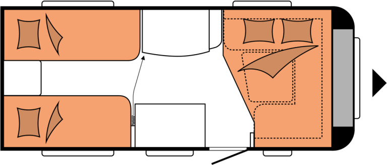 DE LUXE 460 LU - Rơ moóc kiểu caravan: hình 2 DE LUXE 460 LU - Rơ moóc kiểu caravan: hình 2
