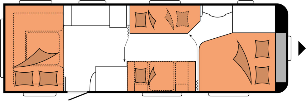 Hobby PRESTIGE 720 UKFe - Rơ moóc kiểu caravan: hình 2 Hobby PRESTIGE 720 UKFe - Rơ moóc kiểu caravan: hình 2