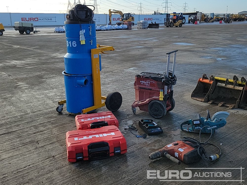 110 Volt SPE Vacuum, Hilti VC 40M-X 110 Volt Dust Extractor, Makita Cordless Floor Saw & Charger Pack, Hilti TE 70-ATC 110 Volt Hammer Drill, Hilti TE 700-AVR 110 Volt Hammer Drill, Hilti TE 30 110 Vo - Trang thiết bị xây dựng: hình 2 110 Volt SPE Vacuum, Hilti VC 40M-X 110 Volt Dust Extractor, Makita Cordless Floor Saw & Charger Pack, Hilti TE 70-ATC 110 Volt Hammer Drill, Hilti TE 700-AVR 110 Volt Hammer Drill, Hilti TE 30 110 Vo - Trang thiết bị xây dựng: hình 2