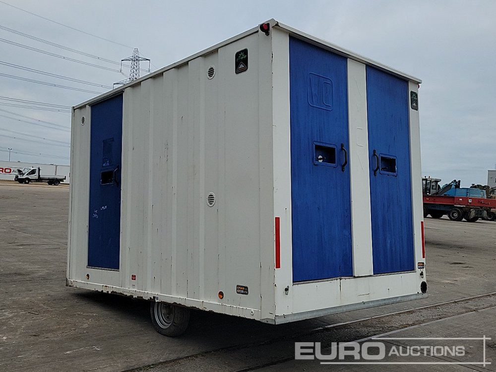 12' x 7' Single Axle Welfare Unit, W/C, Generator, Single Cylinder Engine (Parts Missing) - Container biển: hình 3 12' x 7' Single Axle Welfare Unit, W/C, Generator, Single Cylinder Engine (Parts Missing) - Container biển: hình 3