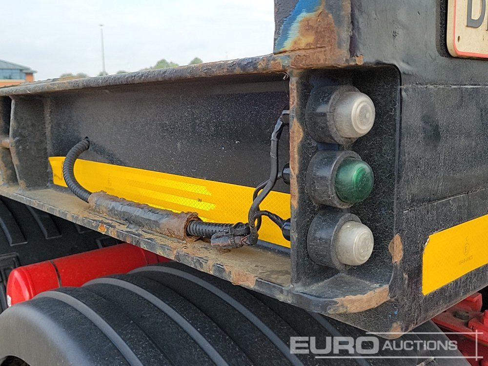 Sơ mi rơ moóc thùng thấp 2001 Dennison Trailers Tri Axle Step Frame Low Loader, Hydraulic Ramps, Out Riggers: hình 25