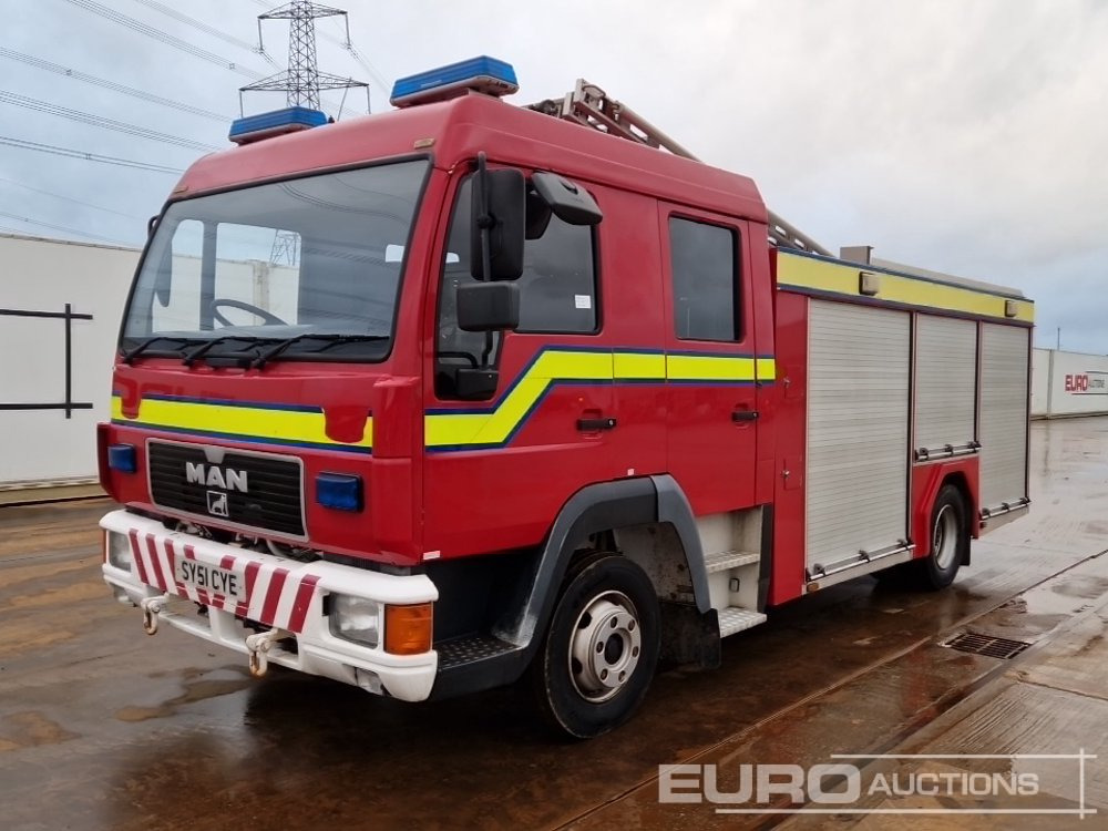 2001 MAN 4x2 Fire Engine, Manual Gearbox - Xe tải cứu hỏa: hình 1 2001 MAN 4x2 Fire Engine, Manual Gearbox - Xe tải cứu hỏa: hình 1