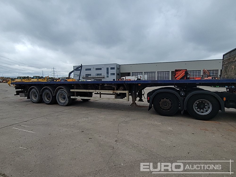 Sơ mi rơ moóc thùng lửng/ Phẳng 2007 SDC Trailer Tri Axle Extendable Flatbed Trailer, Twist Locks, Rear Steer: hình 6