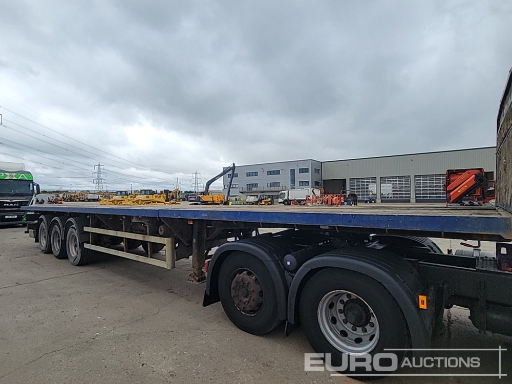 Sơ mi rơ moóc thùng lửng/ Phẳng 2007 SDC Trailer Tri Axle Extendable Flatbed Trailer, Twist Locks, Rear Steer: hình 7