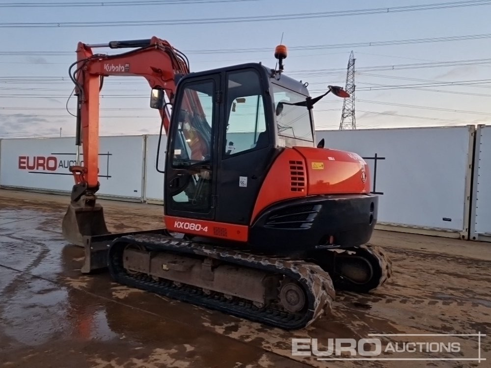 2014 Kubota KX080-4 - Máy xúc mini: hình 3 2014 Kubota KX080-4 - Máy xúc mini: hình 3