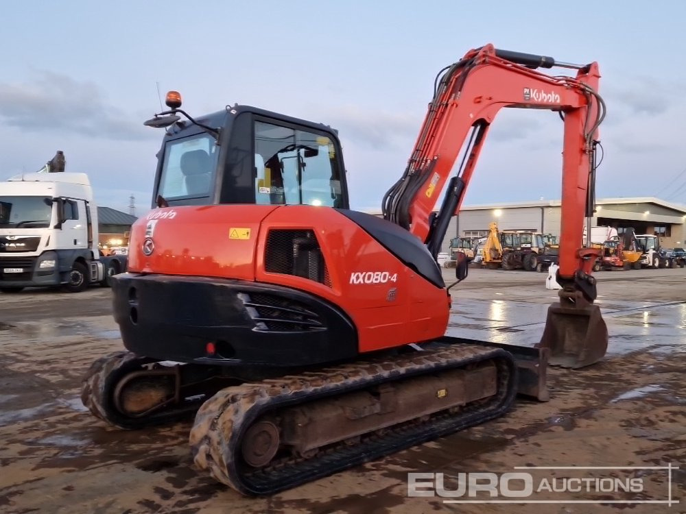 2014 Kubota KX080-4 - Máy xúc mini: hình 5 2014 Kubota KX080-4 - Máy xúc mini: hình 5