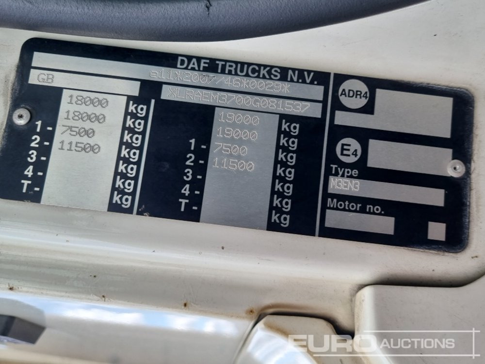 Xe tải hộp 2015 DAF CF250: hình 47